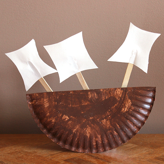 Thanksgiving Paper Plate Boat Fun Family Crafts