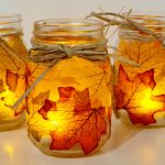 Autumn Leaf Mason Jar Candle Holders | Fun Family Crafts