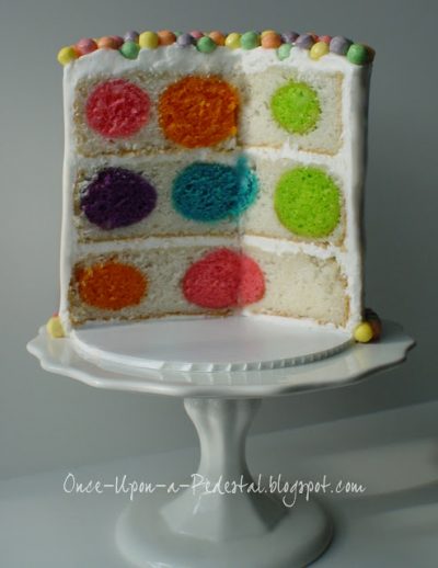 Polka Dot Surprise Cake