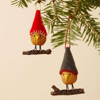 Almond Bird Ornament