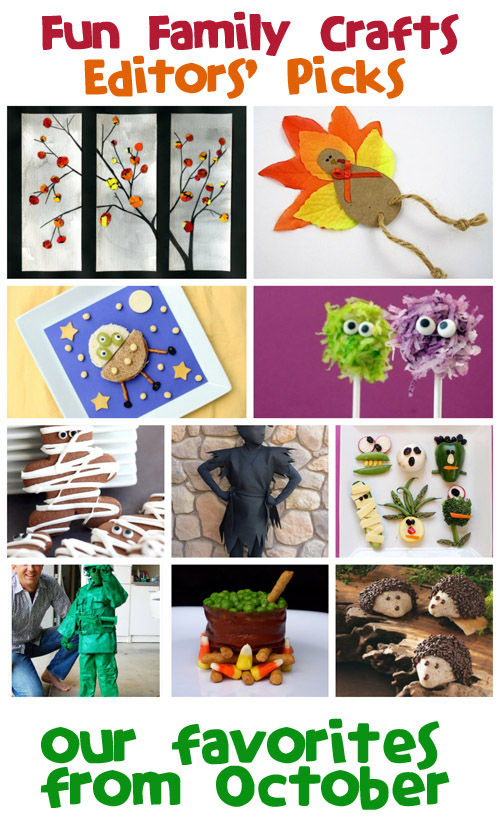 Editors’ Picks: October 2013 Fun Family Crafts