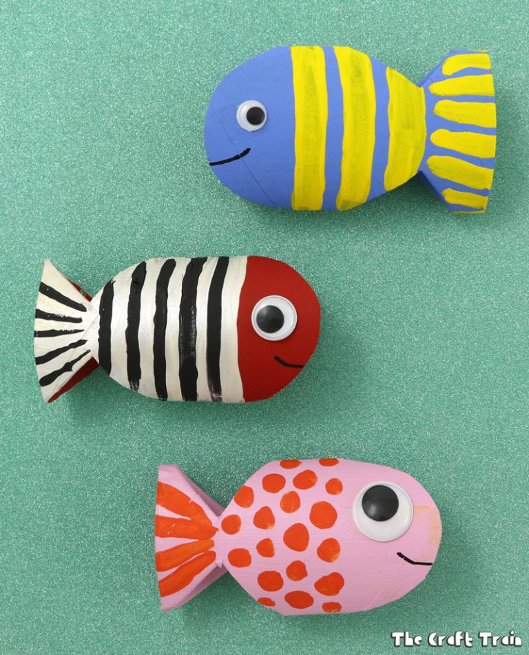 Cardboard Tube Fish | Fun Family Crafts