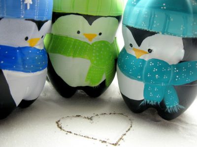 Plastic Bottle Penguins | Fun Family Crafts