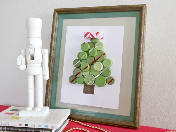 Bottle Cap Christmas Tree | Fun Family Crafts