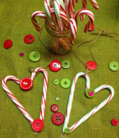 Heart Candycane Ornaments