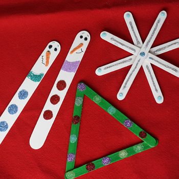 Classic Glittery Craft Stick Projects