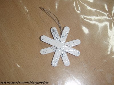 Craft Stick Snowflake