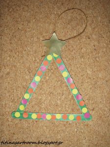 Craft Stick Tree Ornament | Fun Family Crafts