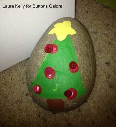 Painted Holiday Rocks