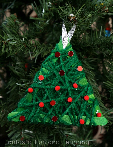 Download Yarn Wrapped Christmas Tree Ornament | Fun Family Crafts