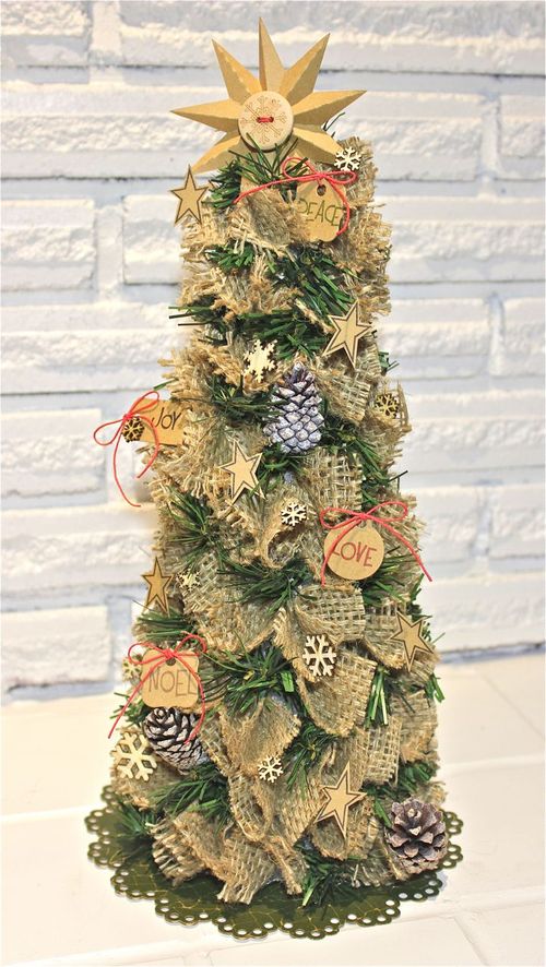 Burlap Christmas Tree | Fun Family Crafts