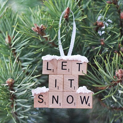 Scrabble Tile Ornament