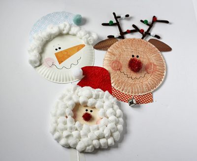 Paper Plate Christmas Characters