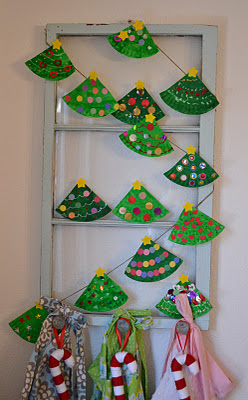 paper plate garland