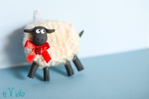 Fluffy Sheep Christmas Ornament | Fun Family Crafts