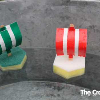 Sponge and Duct Tape Sailboats