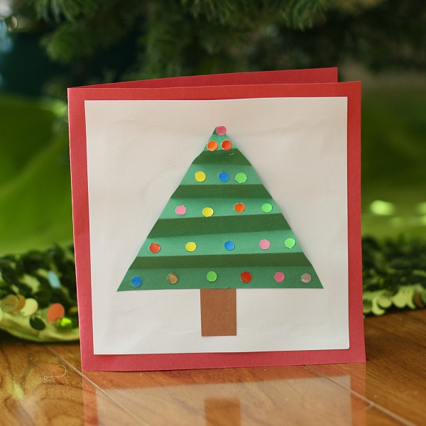 Christmas Tree Holiday Card | Fun Family Crafts