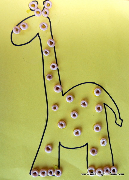 cheerios giraffe fun family crafts