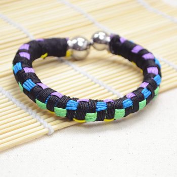 Multi-Color Block Friendship Bangle Bracelet