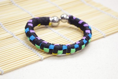 Multi-Color Block Friendship Bangle Bracelet