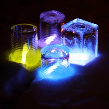 Glow Stick Ice Luminaries