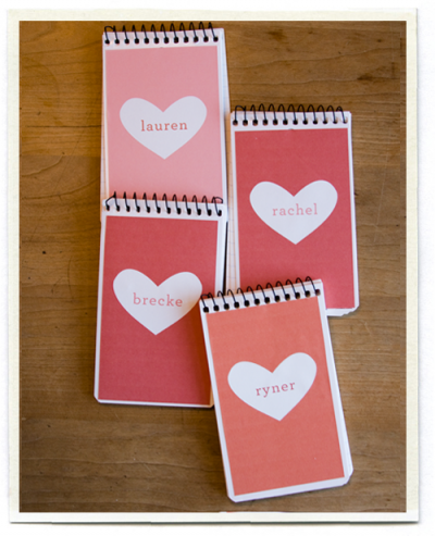 Valentine Notepads