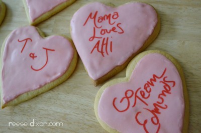 Personalized Cookie Valentines