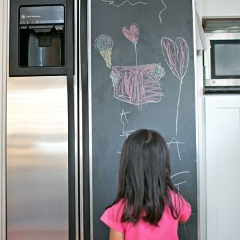 5 Minute DIY Chalk Refrigerator