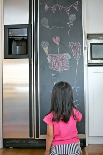 5 Minute DIY Chalk Refrigerator | Fun Family Crafts