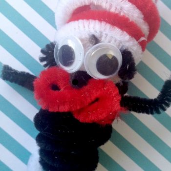 Cat in the Hat Pencil Topper/Finger Puppet