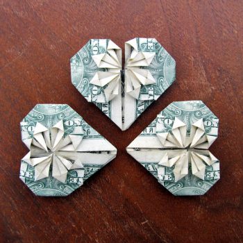 Faceted Dollar Hearts