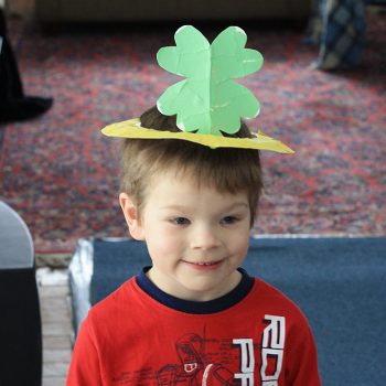 Four Leaf Clover Paper Plate Crown