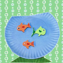 Paper Plate Fish Aquarium