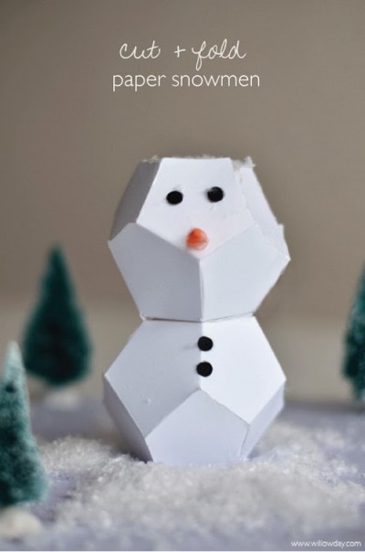 Cut + Fold Snowman