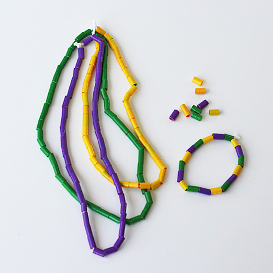 Duct Tape Mardi Gras Beads | Fun Family Crafts