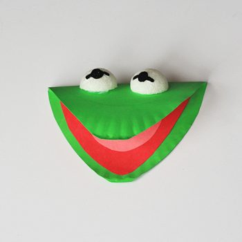 Paper Plate Kermit the Frog