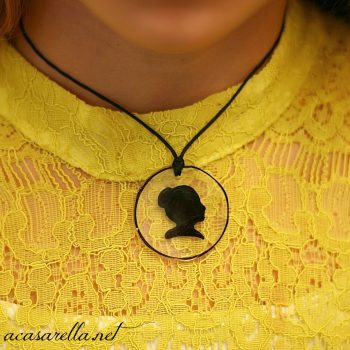 Shrinky Dink Silhouette Necklace