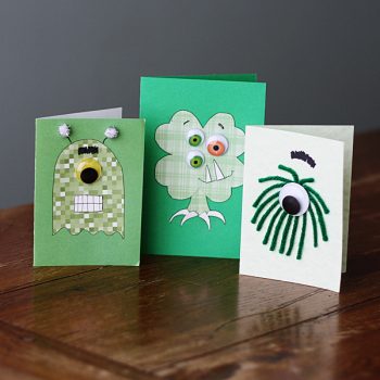 St. Patrick's Day Monster Cards