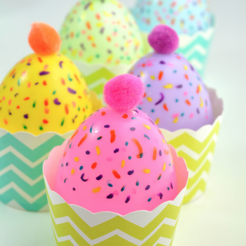 Plastic Egg Cupcakes