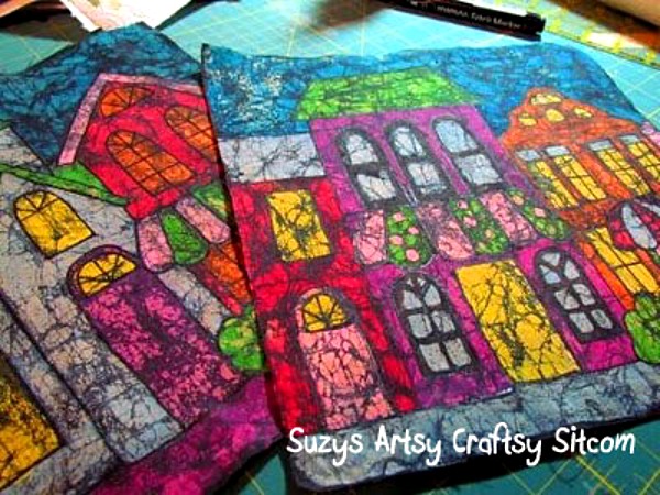 Batik Fabric from Crayons