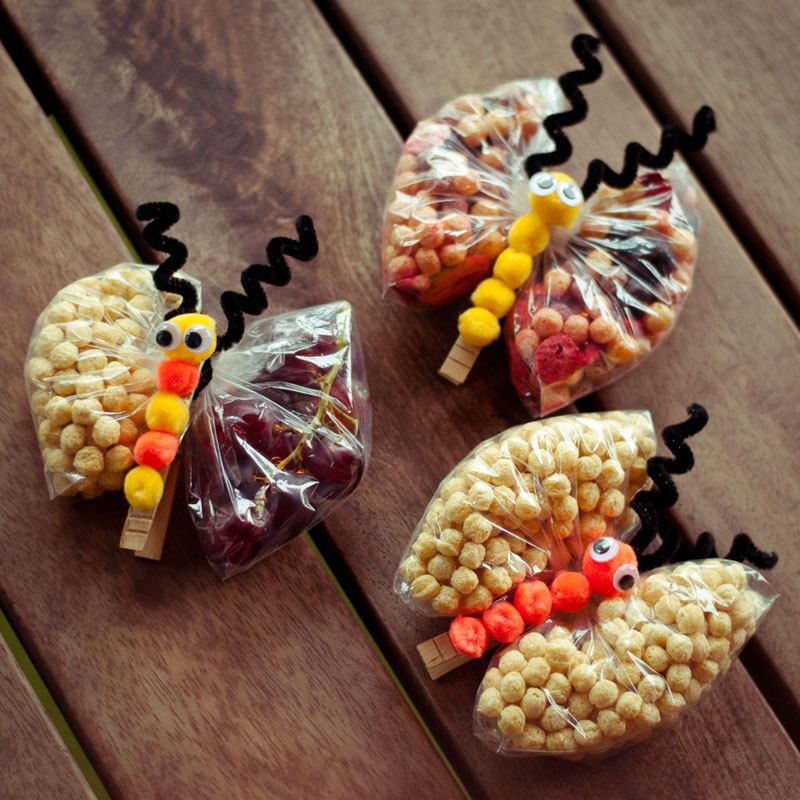 Back to School DIY Butterfly Snack Bags 