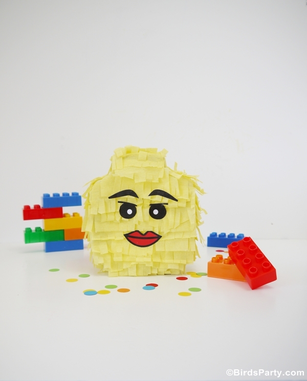 IndividualSized Lego Head Pinata Fun Family Crafts