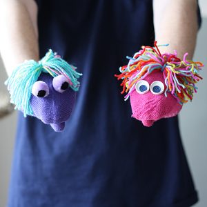 Mismatched Mitten Puppets | Fun Family Crafts