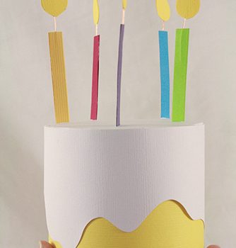 Paper Birthday Cake Box