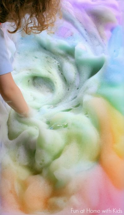 Rainbow Soap Foam Bubbles