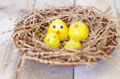 Plastic Easter Egg Chicks