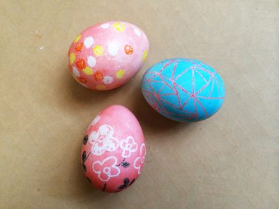 Crayon Resist Easter Eggs