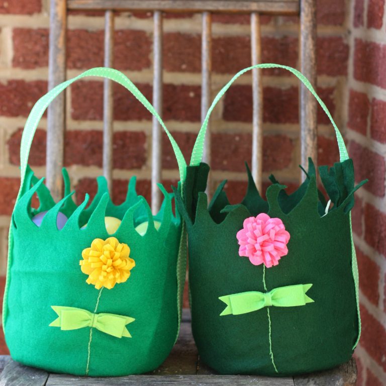 DIY Felt Easter Baskets Fun Family Crafts