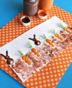 Fingerprint Bunnies and Carrots