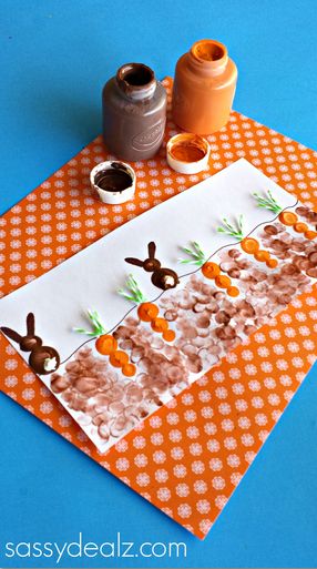 Fingerprint Bunnies and Carrots